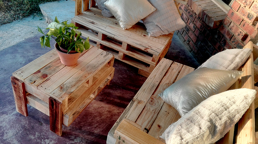 Pallet Lounge Suite Patio, Creator Creations Custom Furniture White River / Nelspruit, Mpumalanga