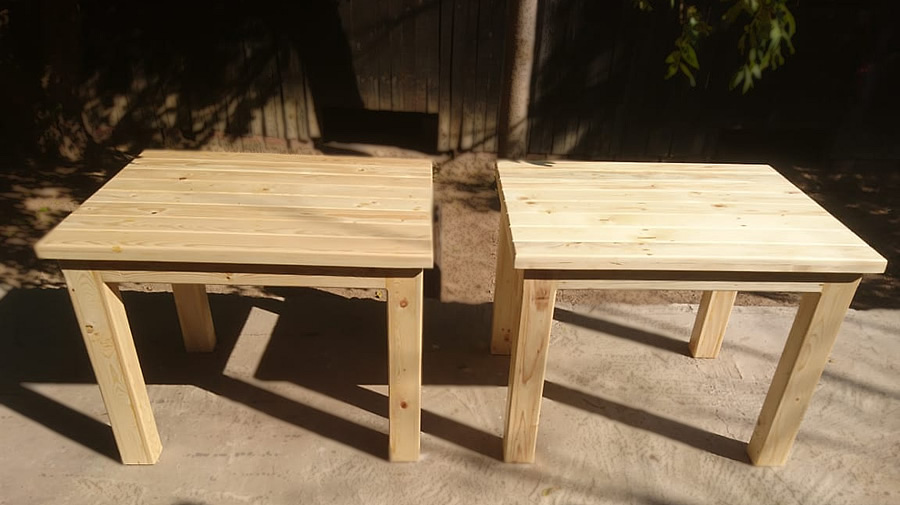 Cafe’ Dining Tables | Raw Pallet Wood